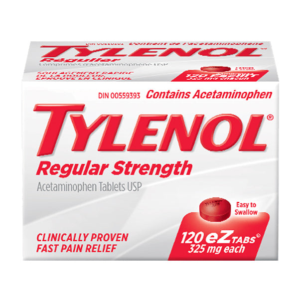 Tylenol Regular Strength 325mg Eztabs 120 count