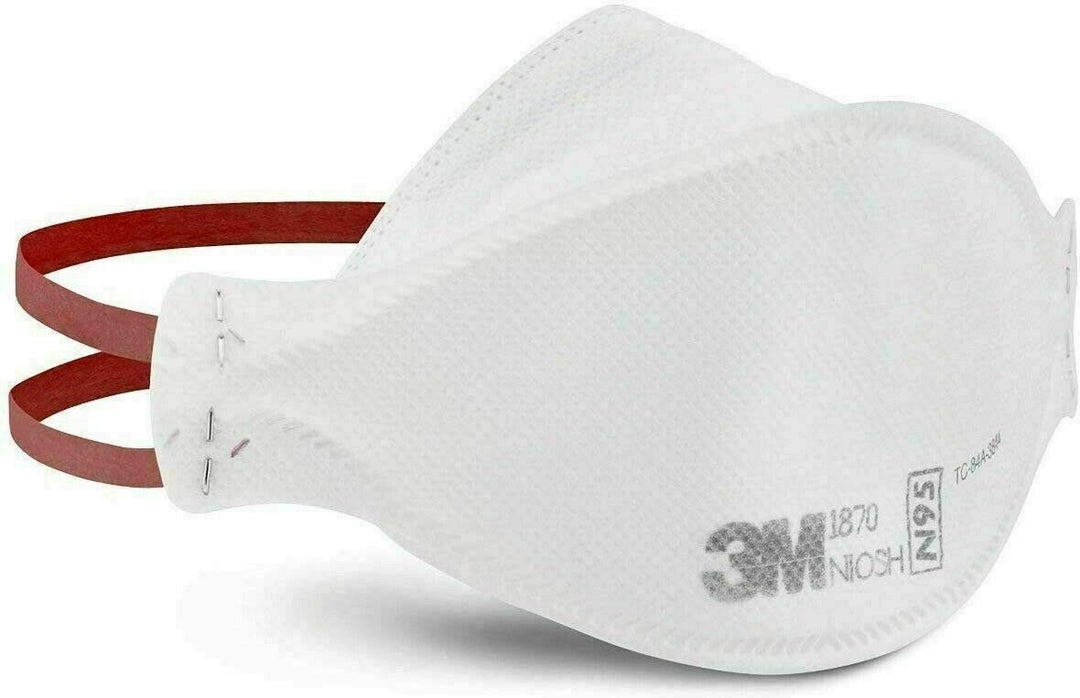 3M Aura 1870 N95 Surgical Mask - 1 Piece, 10, 25, 40 Packs, or Case of 440