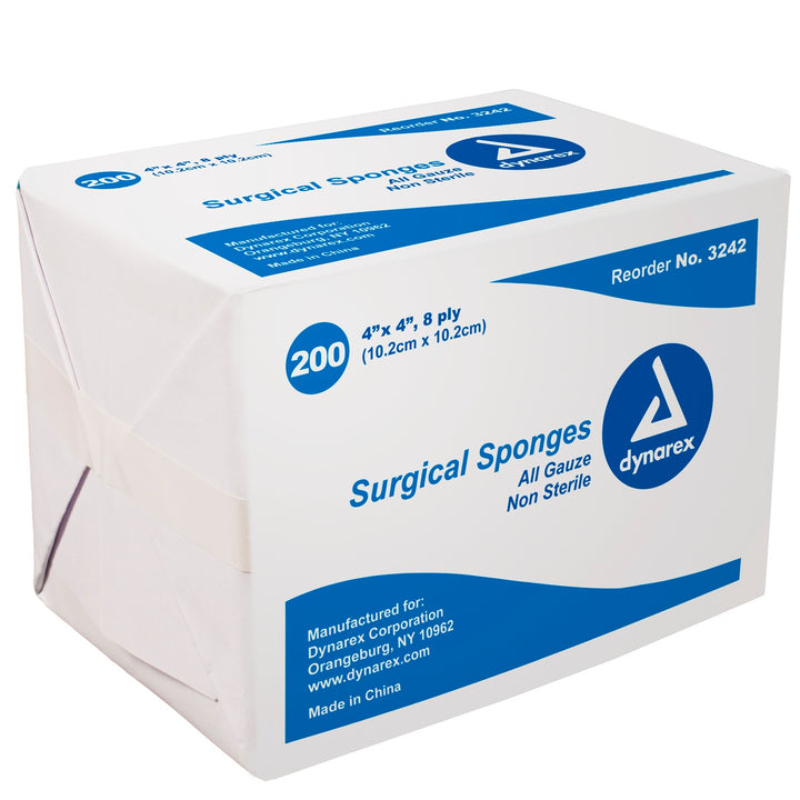 Surgical Gauze Sponge 8 Ply (200/Pack)