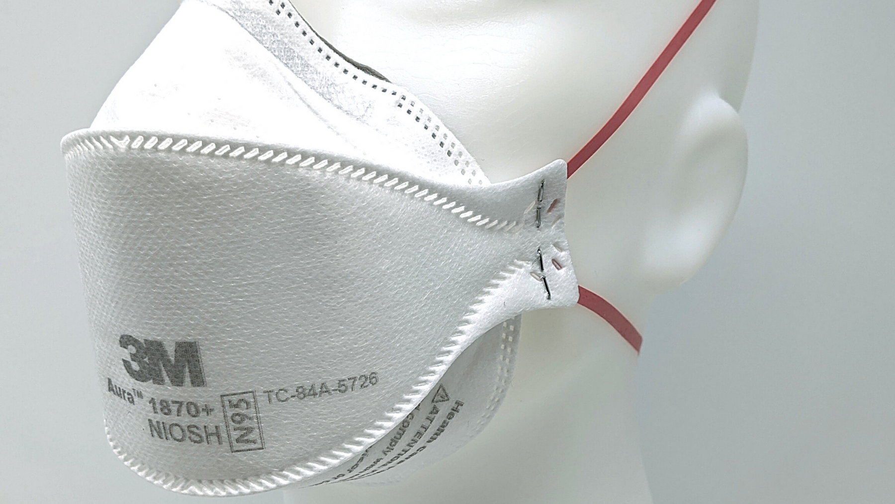 10-Pack Of 3M Aura NIOSH N95 Respirator Masks - White 1870+ (Exp. 2026)