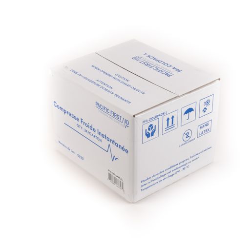 COOL Instant Cold Pack - First Aid Kit Size, 5 x 6 - 50/Case  (Individually Boxed)
