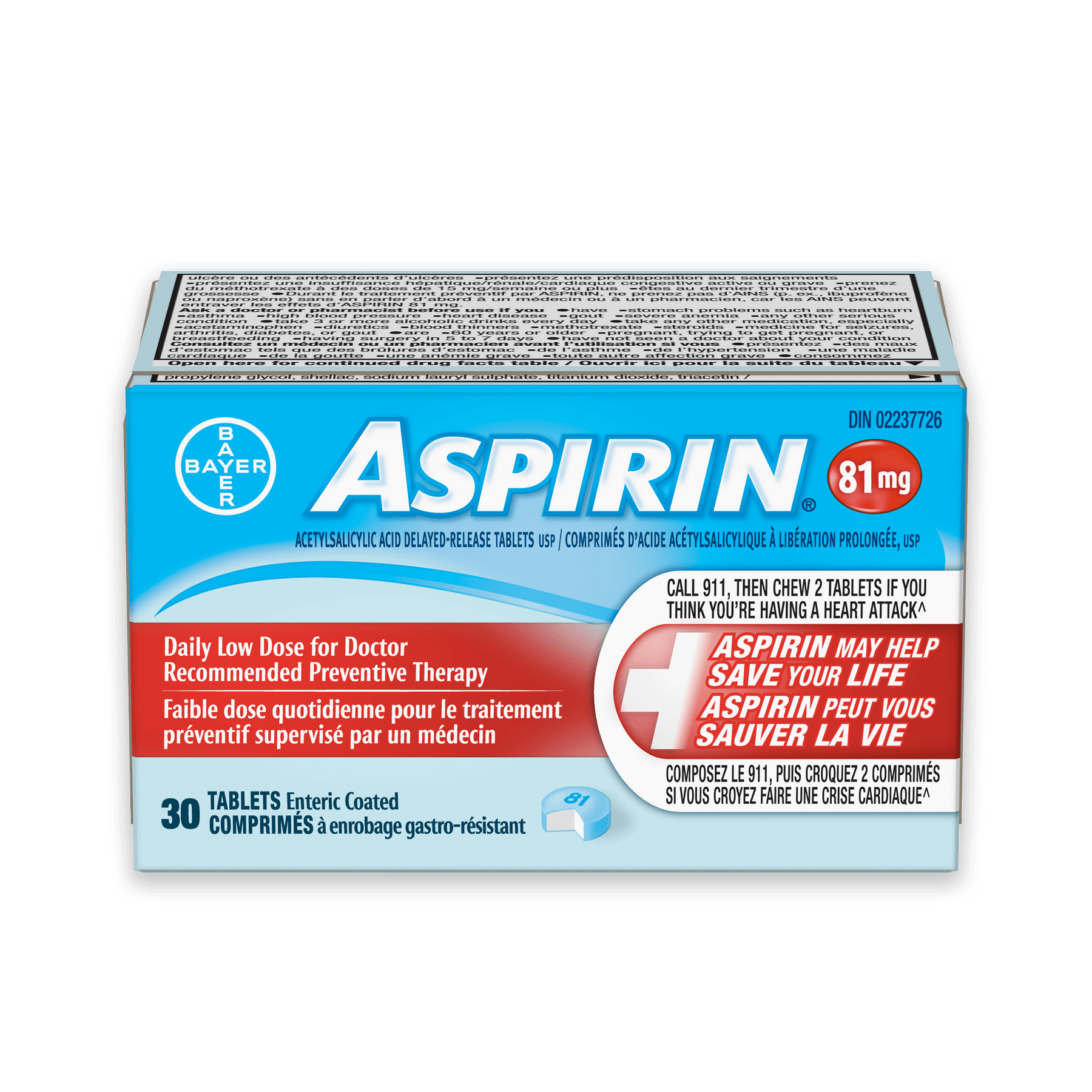 Bayer Aspirin (81Mg 365 Tabs) Pacific First Aid
