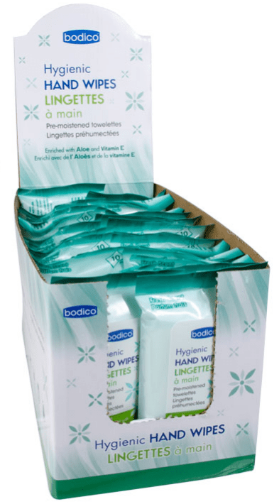 Bodico Hygienic Hand Wipes 10/pack
