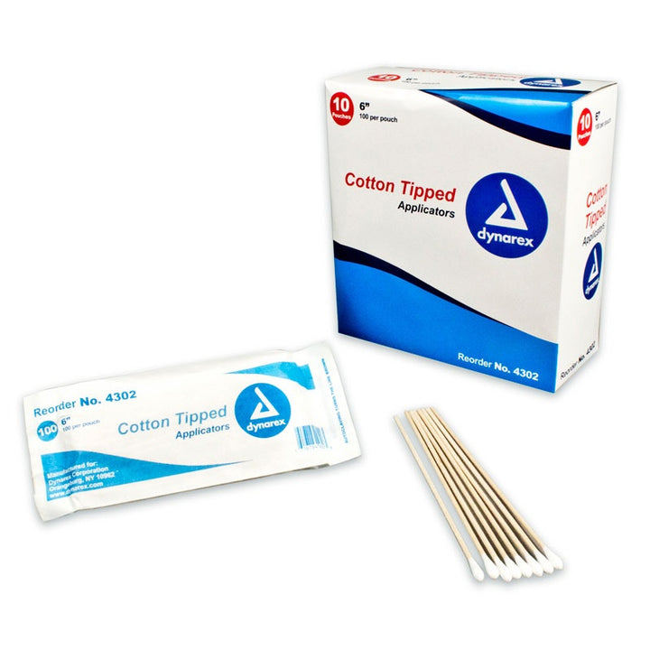 Cotton Tipped Applicator, Sterile, Single End - 6''