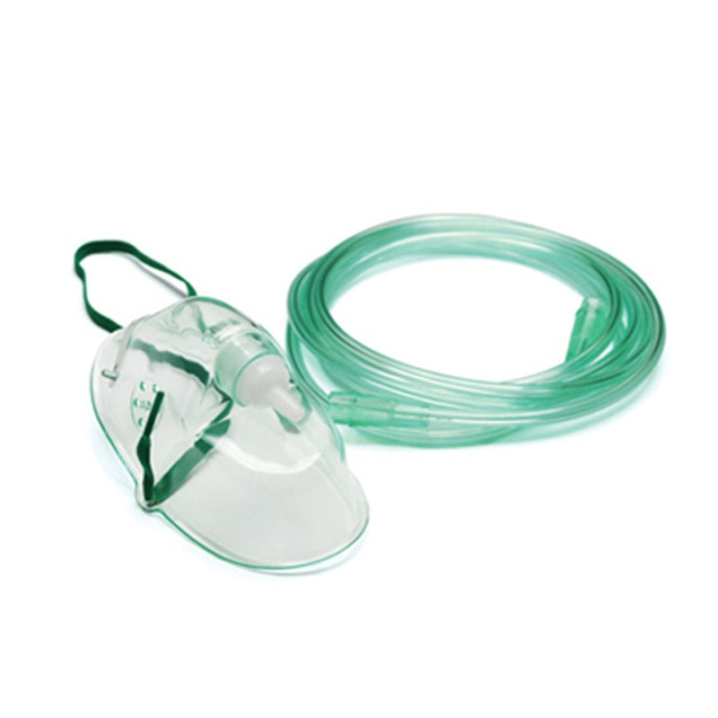 Simple Face Mask O2 Levels Oxygen - Simple Face Mask with Tubing - Adult – Pacific First Aid
