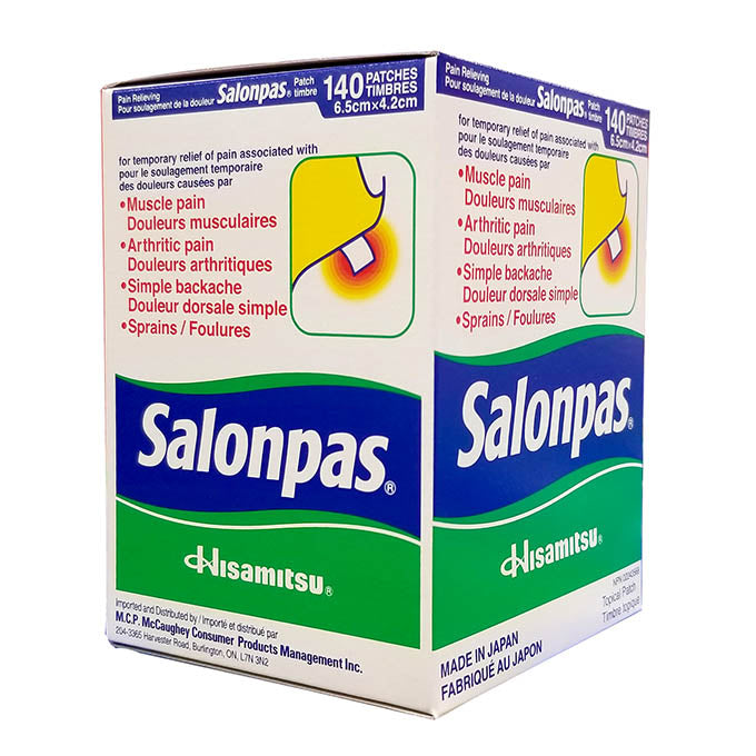 Salonpas Pain Relieving Patch, 6.5cm x 4.2cm (140/box)